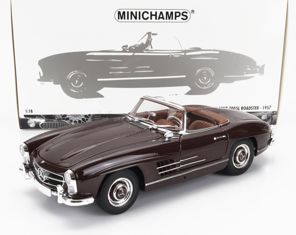 1:18 MERCEDES-BENZ 300sl Roadster Spider (w198) (1957), Dark Red - 180039037