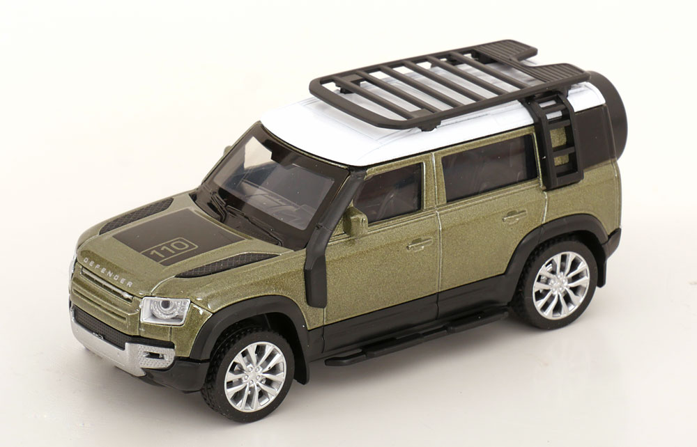 1:43 LAND ROVER Defender 110, light green-metallic/white - QXT2503123G