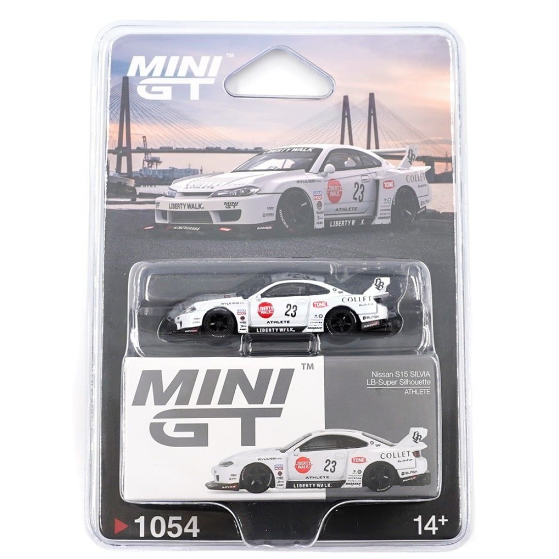 1:64 NISSAN Silvia S15 №23 LB-Super Silhouette Athlete (2000), white - MGT01054-BL