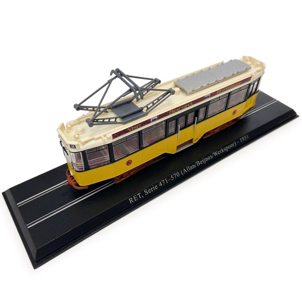 1:87 Трамваи. Ret Serie 471–570 (Роттердам, Нидерланды, 1931), желтый - 637940