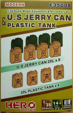 Сборная модель Modern U.S Jerry Can & Plastic Tank - E35008