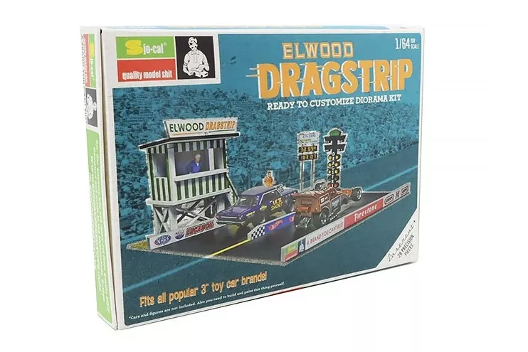 1:64 Сборная модель Diorama Elwood Dragstrip - SJO64001