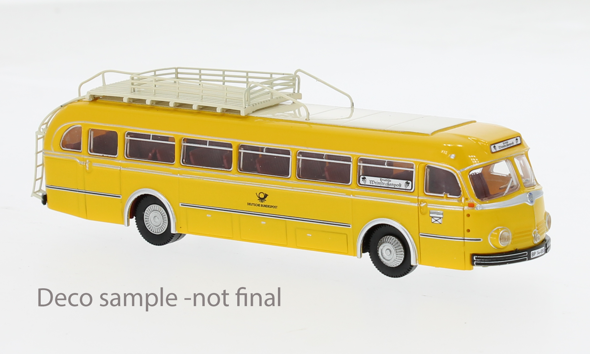 1:87 MERCEDES-BENZ O 6600 H Überlandbus Weinstraßenpost (1951), yellow - 50519
