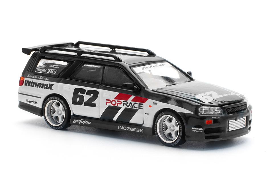 1:64 NISSAN Stagea Simon`s Garage #62, black - PR640211