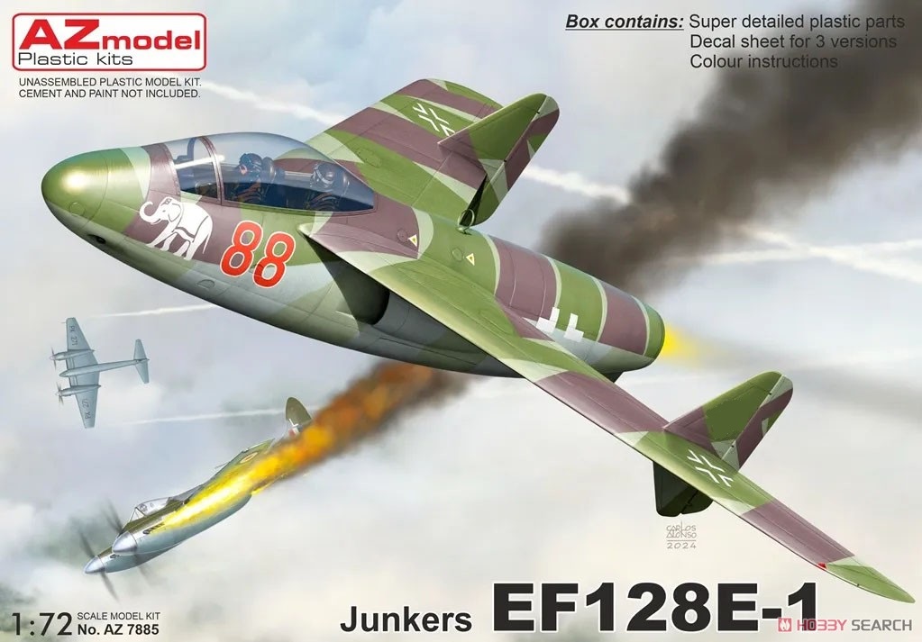 1:72 Сборная модель Junkers EF 128E-1 - AZ7885