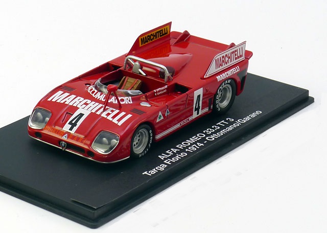 1:43 ALFA ROMEO 33.3 TT3 No 4  Targa Florio, Ottomano/Garano (1974) - 7156
