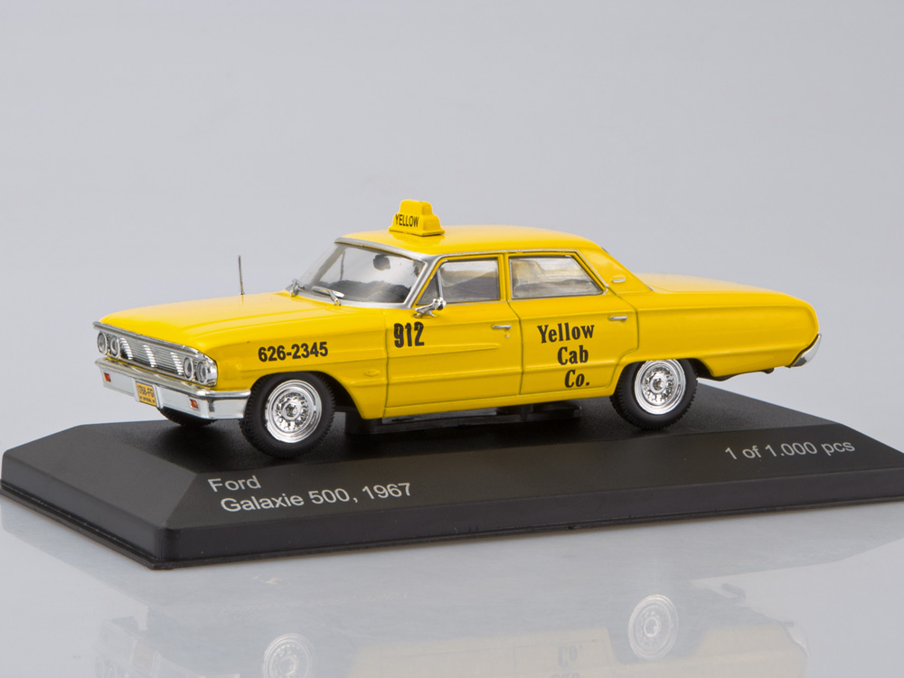 1:43 FORD Galaxie 500 'New York Taxi' (1967), yellow - WB175