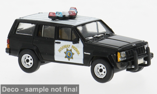 1:87 JEEP Cherokee California Highway Patrol (1984), black/white - 870730