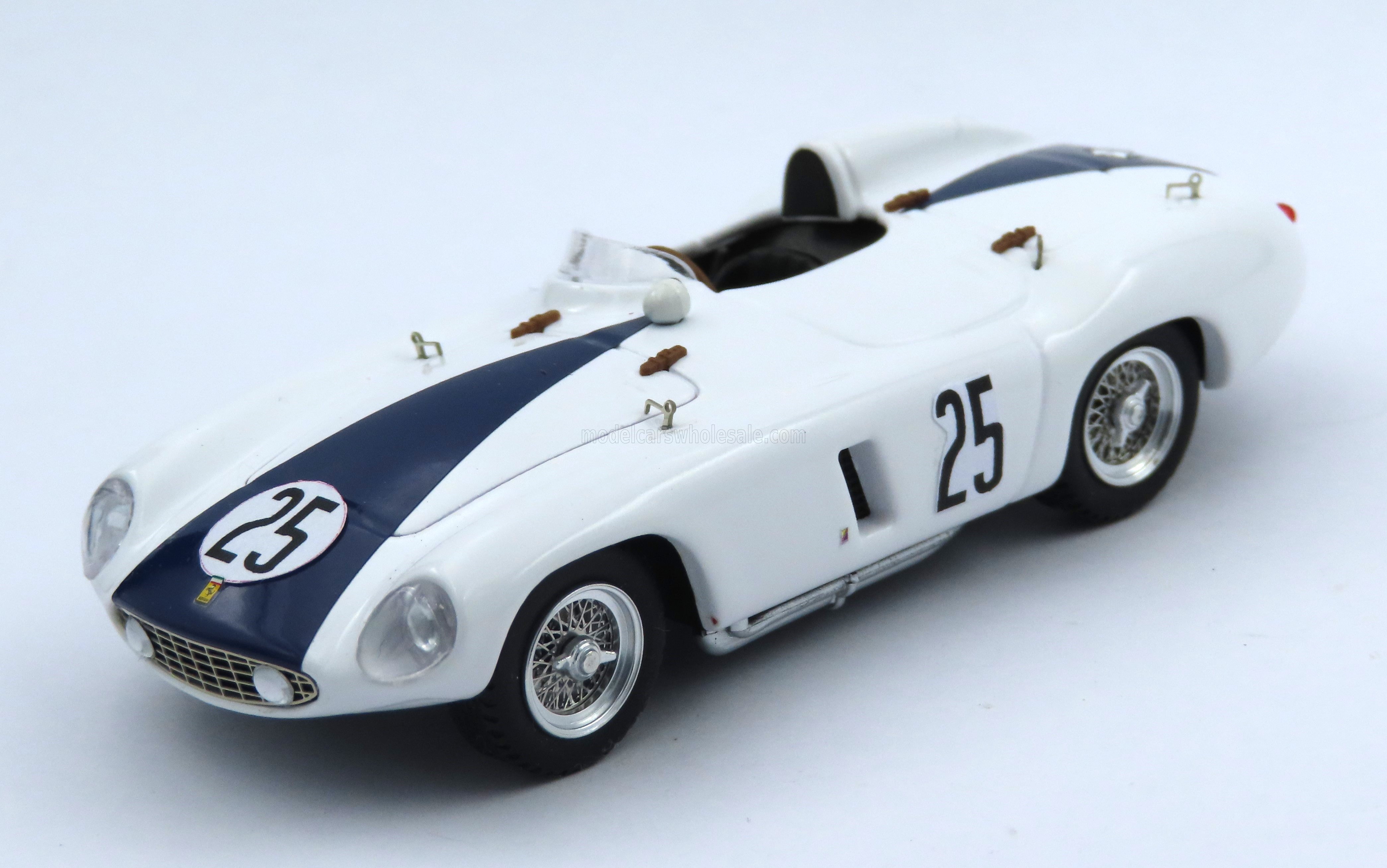 1:43 FERRARI 750 Monza Spider S/n.0578 №25 2nd 12h Sebring (1955) Phil Hill - Carroll Shelby, White Blue - ART464