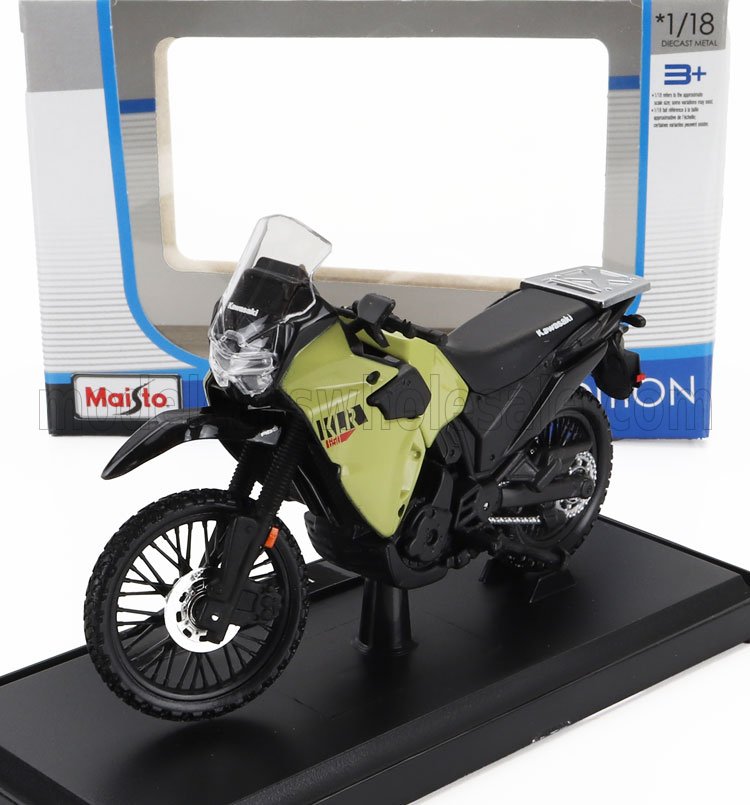 1:18 KAWASAKI Klr 650 (2021), Black Green - 39300-21836G