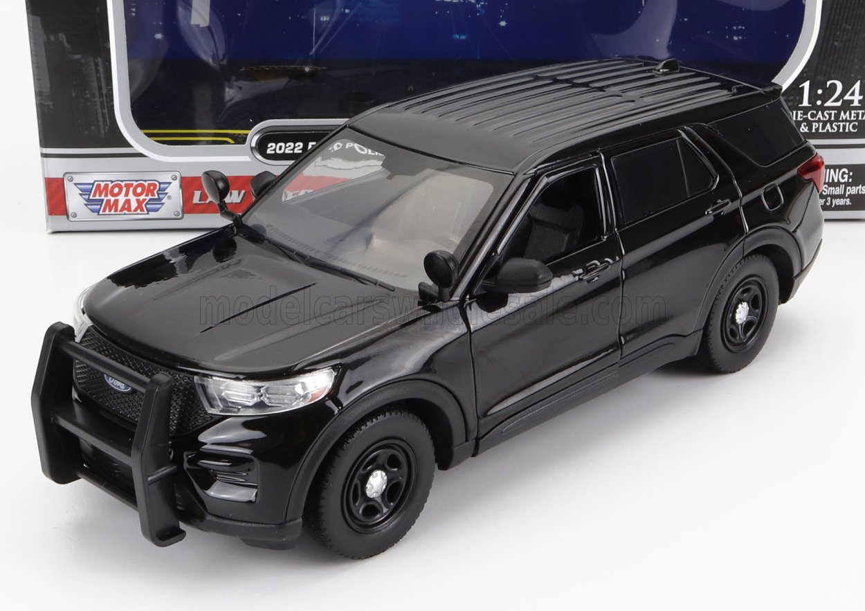 1:24 FORD Utility Police Interceptor With Push Bumper (2022), black - 76990BK