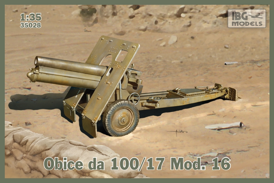 1:35 Сборная модель Гаубица 100/17 мод.1916 г. - 35028