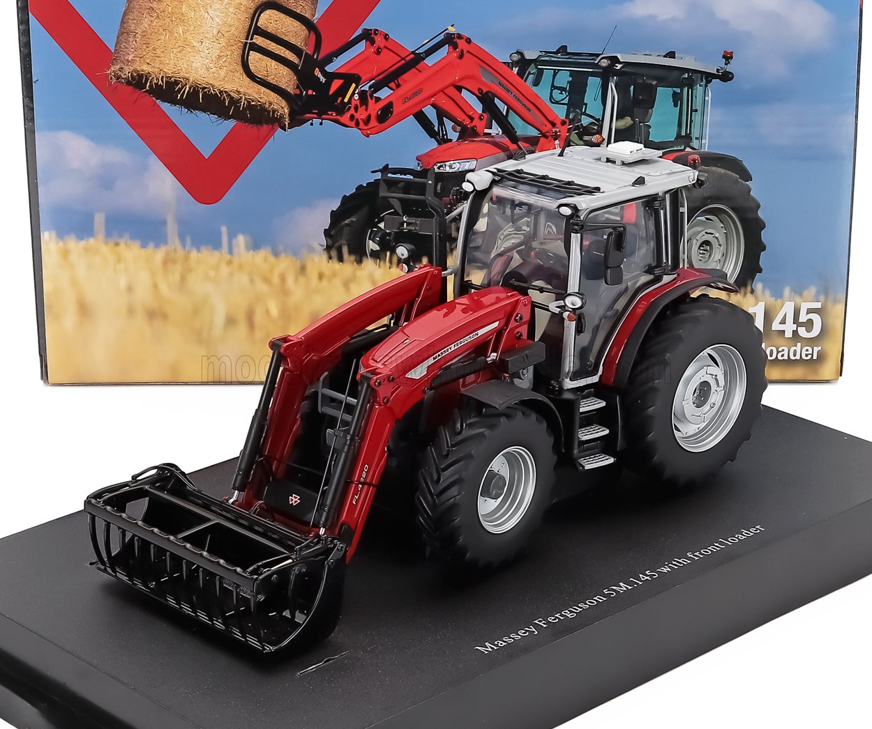 1:32 MASSEY FERGUSON 5m.145 Tractor With Fron Loader (2020, Red Black - UH6784