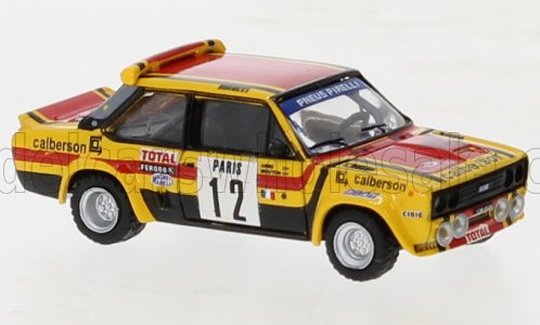 1:87 FIAT 131 Abarth Team Calberson №12 7th Rally Montecarlo (1980) Michelle Mouton - Annie Arrii, Yellow Black Red - 22659