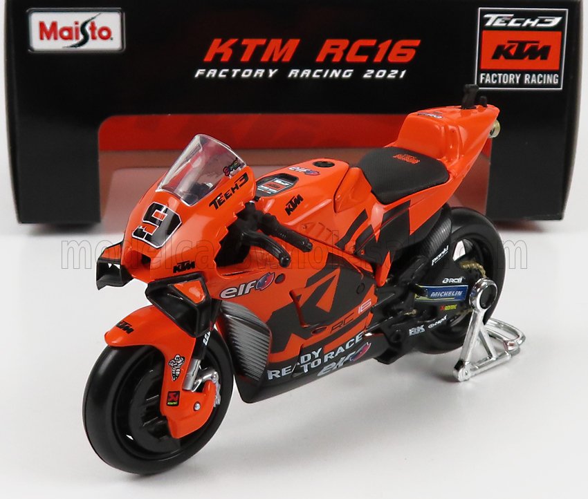 1:18 KTM Rc16 Tech3 Ktm Factory Racing Team №9 Motogp (2021) Danilo Petrucci, Orange Black - 34376P