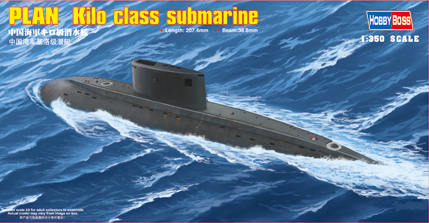 1:350 Сборная модель Подводная лодка PLA Navy Type 039 Song class SSG - 83502
