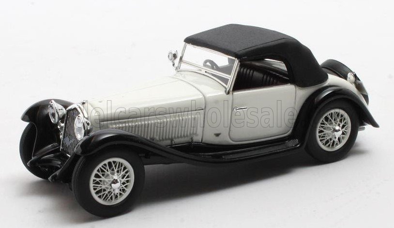 1:43 ALFA ROMEO 6C 1750SV Figoni Spider Cabriolet Closed (1932), white/black - MX40102-172