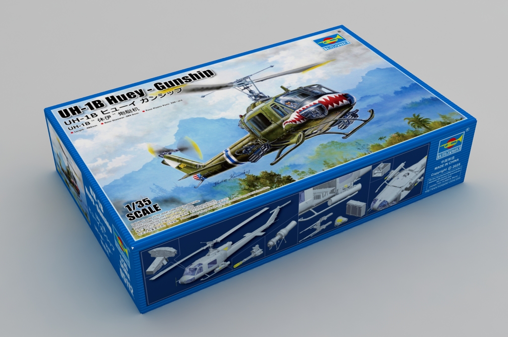1:35 Сборная модель UH-1B Huey - Gunship - 05112