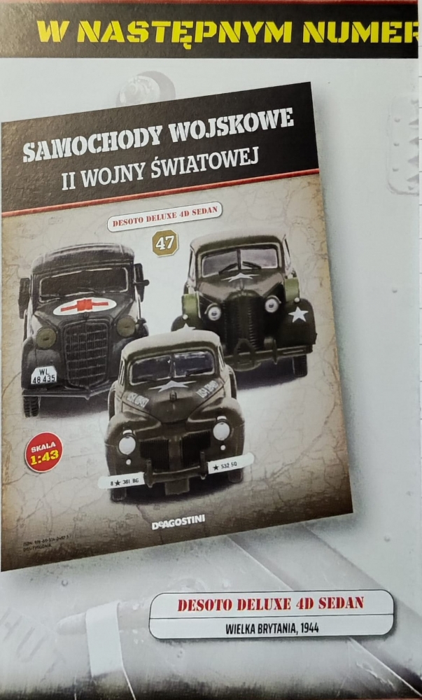 1:43 DESOTO Beluxe 4D Sedan из серии Samochody Wojskowe Ii Wojny Światowej - SW047