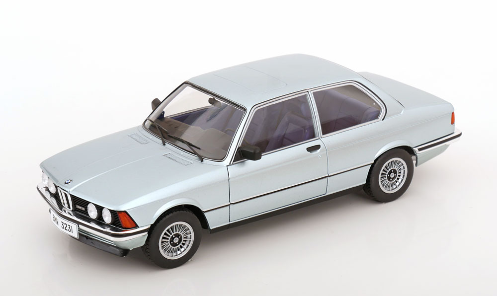 1:18 BMW 323i E21 (1980), silver /blue-metallic - S1812801