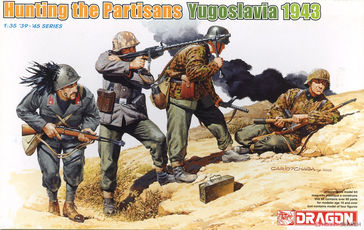 1:35 Сборная модель 'HUNTING THE PARTISANS' (YUGOSLAVIA 1943) - 6491