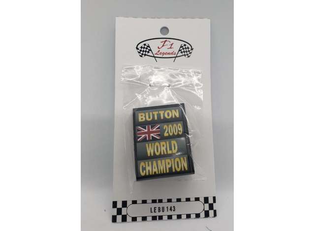 1:43 Информационное табло (пит-борд) Jenson Button World Champion F1 Sign (2009) - CTLE43010