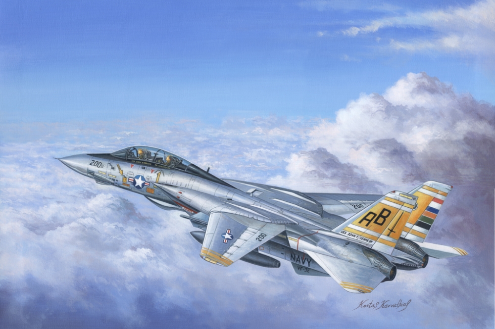 1:48 Сборная модель Самолет F-14A Tomcat - 80366