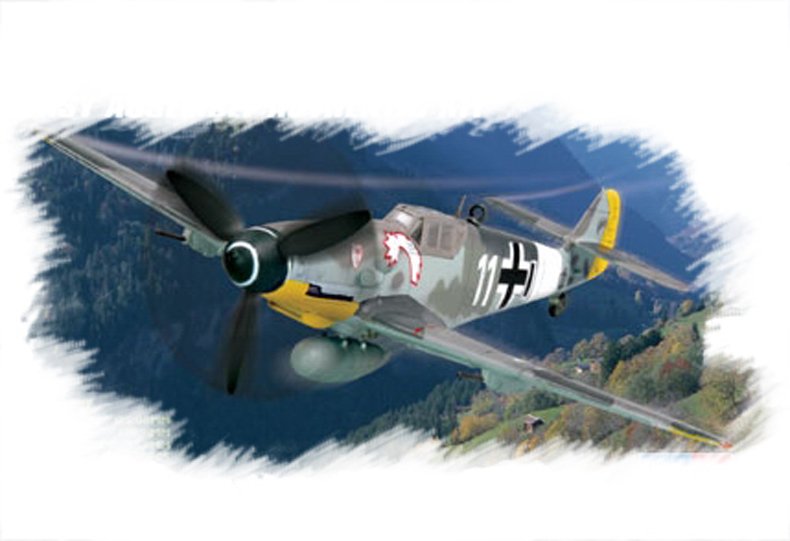 1:72 Сборная модель Самолет Bf109G-6 (early) - 80225