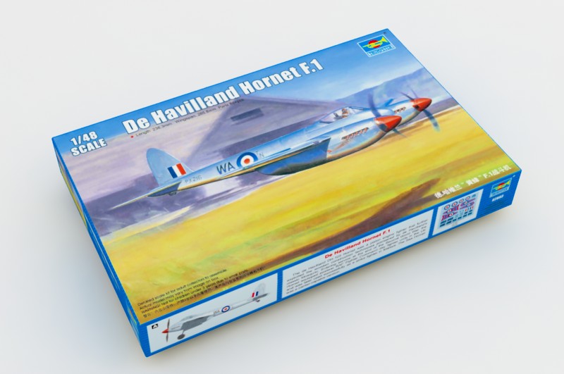 1:48 Сборная модель Британский истребитель De Haviland Hornet F.1 - 02893