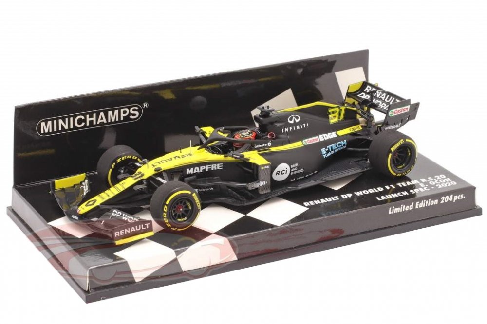 1:43 RENAULT DP WORLD F1 TEAM R.S.20 - ESTEBAN OCON - 2020 SEASON LAUNCH EDITION - 417200031