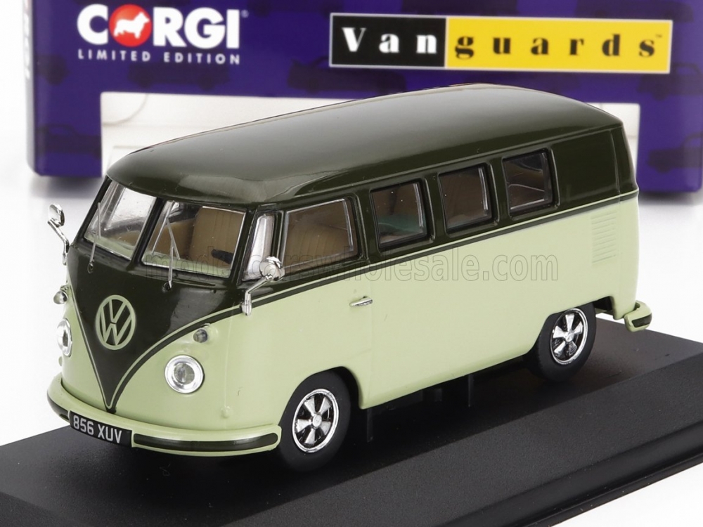 1:43 VOLKSWAGEN T1 Minibus Campervan (1964), 2 Tone Green - VA14502