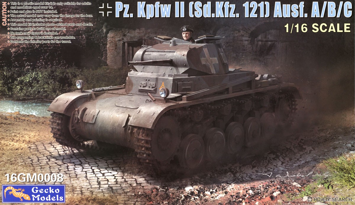 1:16 Сборная модель Pz.Kpfw. II (Sd.Kfz.121) Ausf.c - 16GM0008