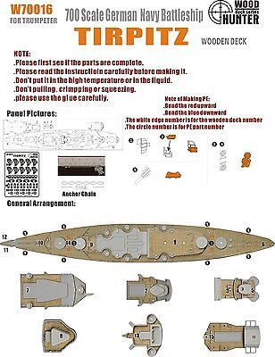 1:700 WWII German Battleship Tirpitz - W70016