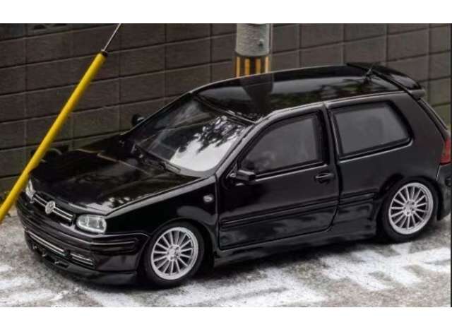 1:64 Volkswagen MK4 with opening hood, black - FH029