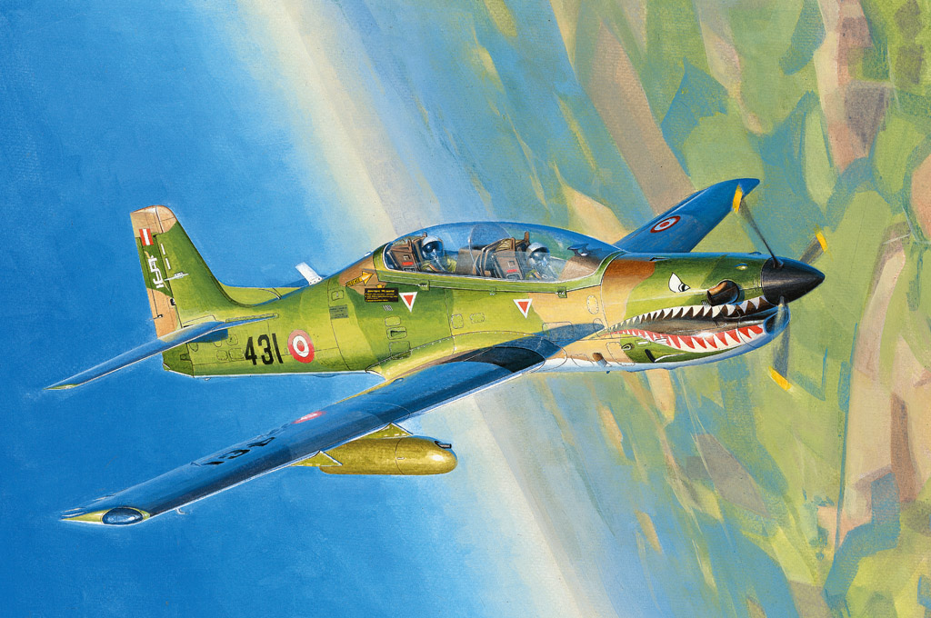 1:48 Сборная модель Самолет Brazilian EMB312 Tucano - 81763