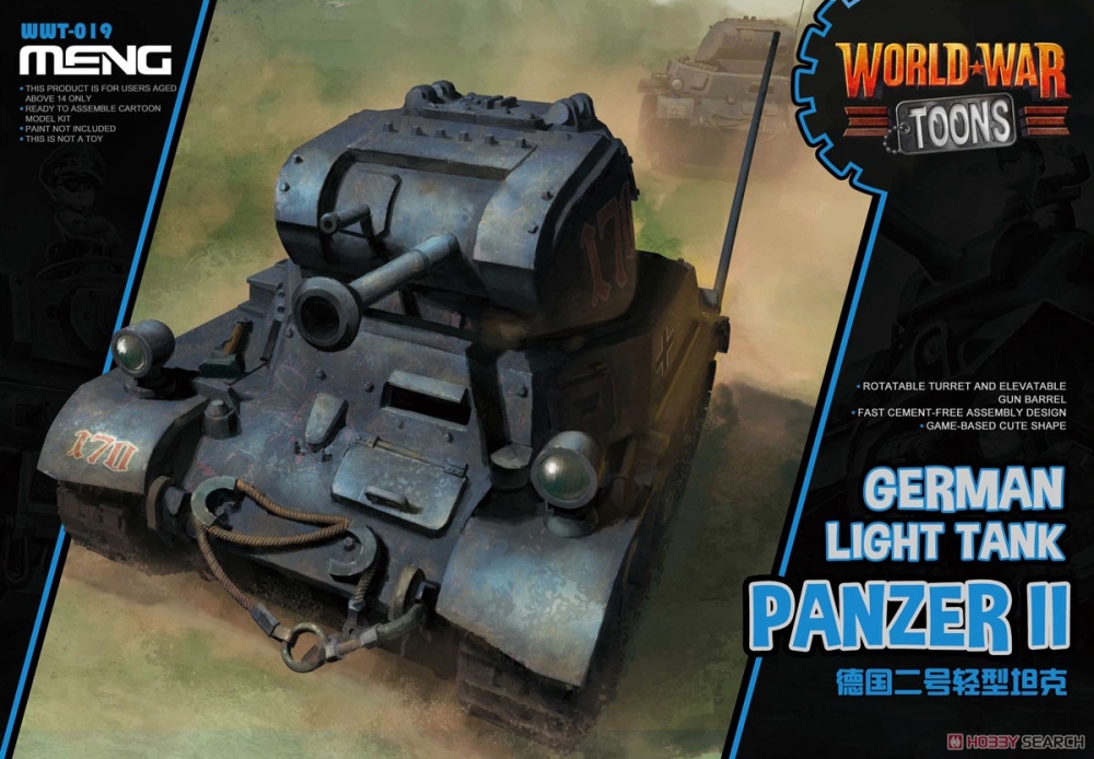 Сборная модель Немецкий лёгкий танк Panzer II - WWT-019