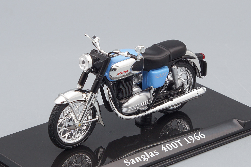 1:24 мотоцикл SANGLAS 400T 1966 Blue - 4658126