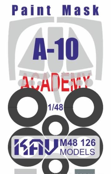 1:48 Маска окрасочная на A-10 (Academy) - M48 126