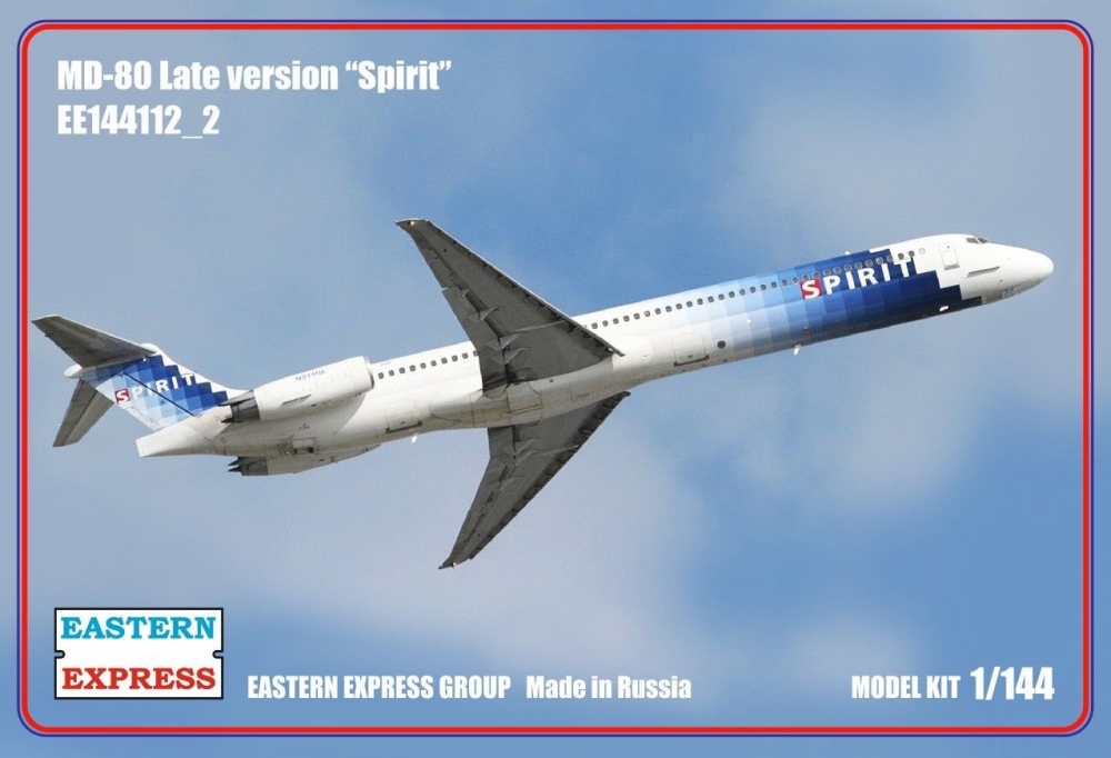 1:144 Сборная модель Авиалайнер MD-80 поздний Spirit (Limited Edision) - 144112-2