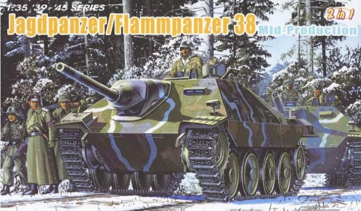 1:35 Сборная модель JAGDPANZER/FLAMMPANZER 38 MID PRODOUCTION - 6845