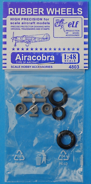 1:48 Колеса резиновые Американский истребитель Airacobra P-39 - 4803