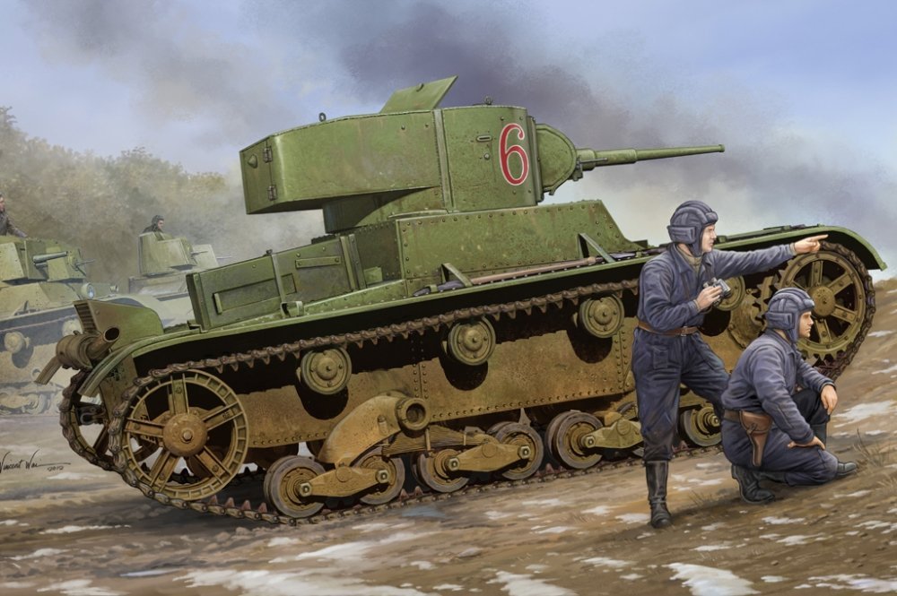 1:35 Сборная модель Танк Soviet T-26 Light Infantry Tank Mod.1933 - 82495