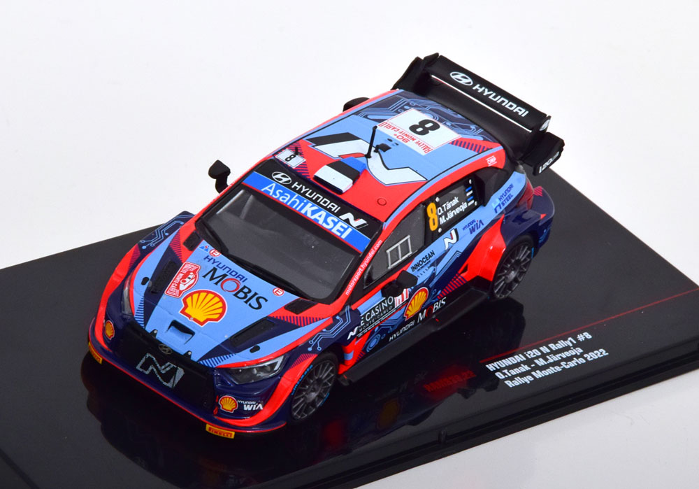 1:43 HYUNDAI i20 N Rally1 №8  Rally Monte Carlo, Tanak/Jarveoja (2022) - RAM838