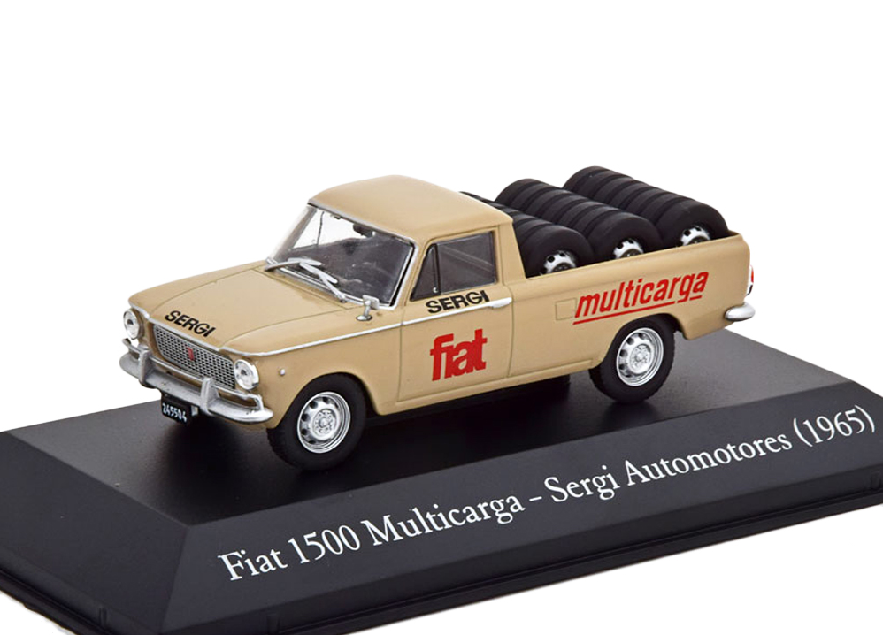 1:43 FIAT 1500 Multicarga Pick-Up Pneus 1965 бежевый - ARG83