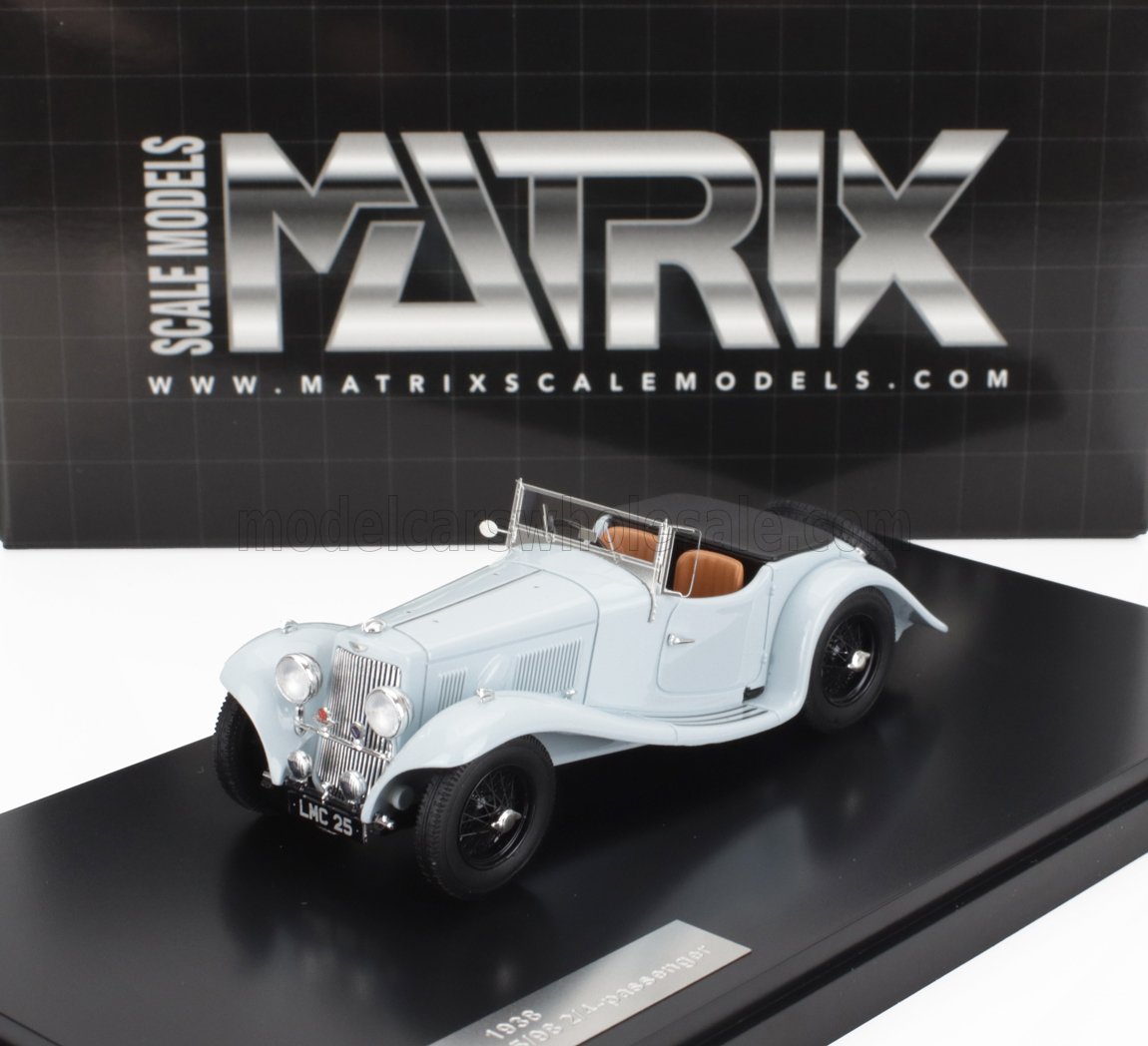 1:43 ASTON MARTIN 15/98 2-4 Seater Roadster Open (1938), Grey - MX40108-171