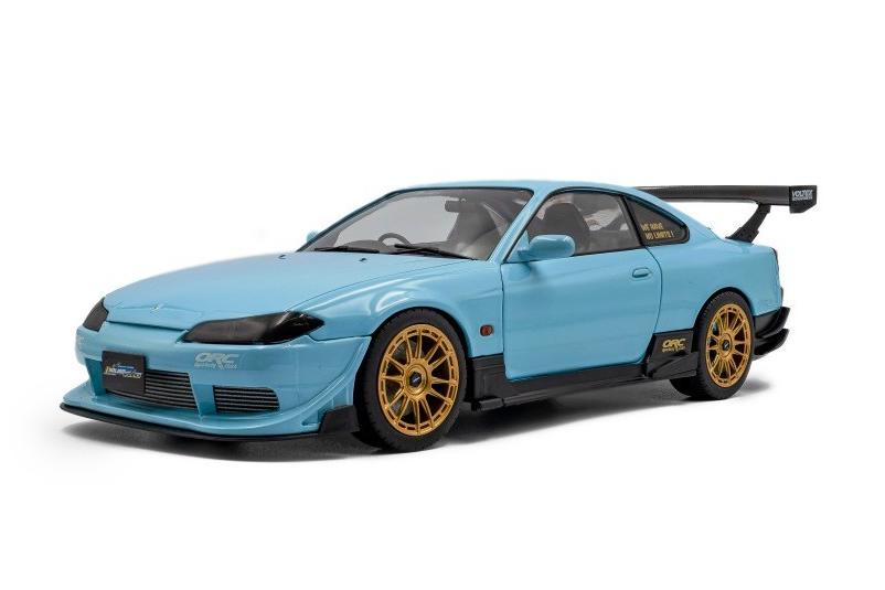 1:18 NISSAN Silvia (S15) Coupe Spec-R Aero (1999), blue - S1812204