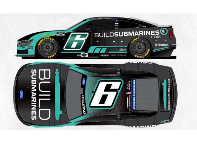 1:64 Ford Mustang #6 Brad Keselowski *BuildSubmarines.com* black/green 2026 - CX62661BSUBW