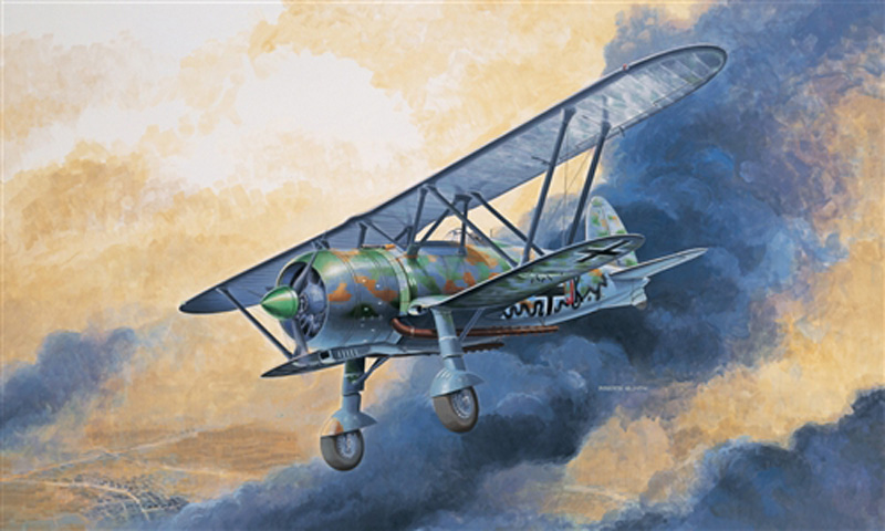 1:48 Сборная модель Самолет CR.42 Luftwaffe - 2640-X1