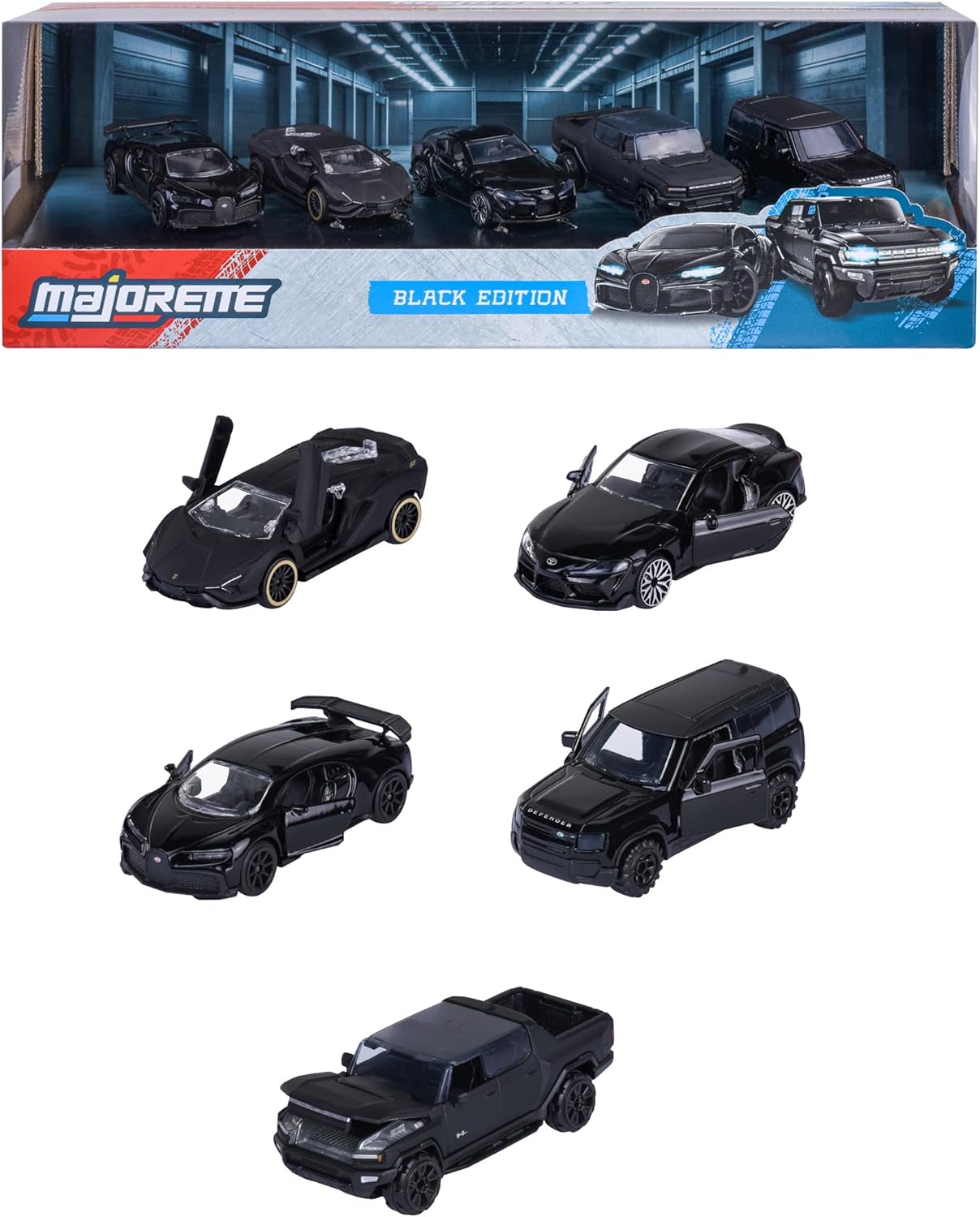 1:64 Набор ИЗ 5-ТИ моделей 'Black Edition', черный / матовый черный - 8502005000