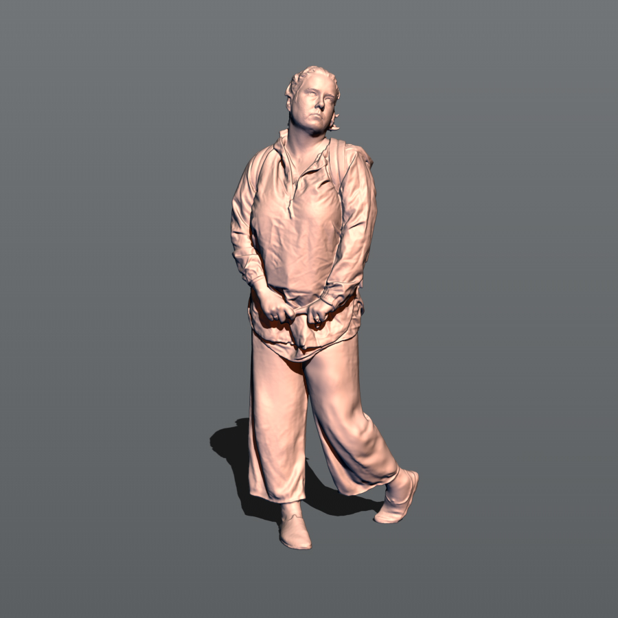 1:24 Фигура Маша с рюкзаком (масштаб 1:24, окрашенная) - MPF24-915okr